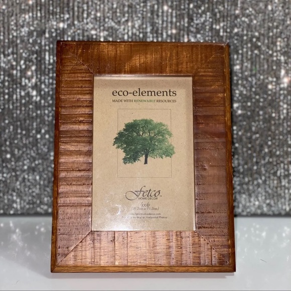 Boho Wood 4x6 Picture Frame - Picture 1 of 5